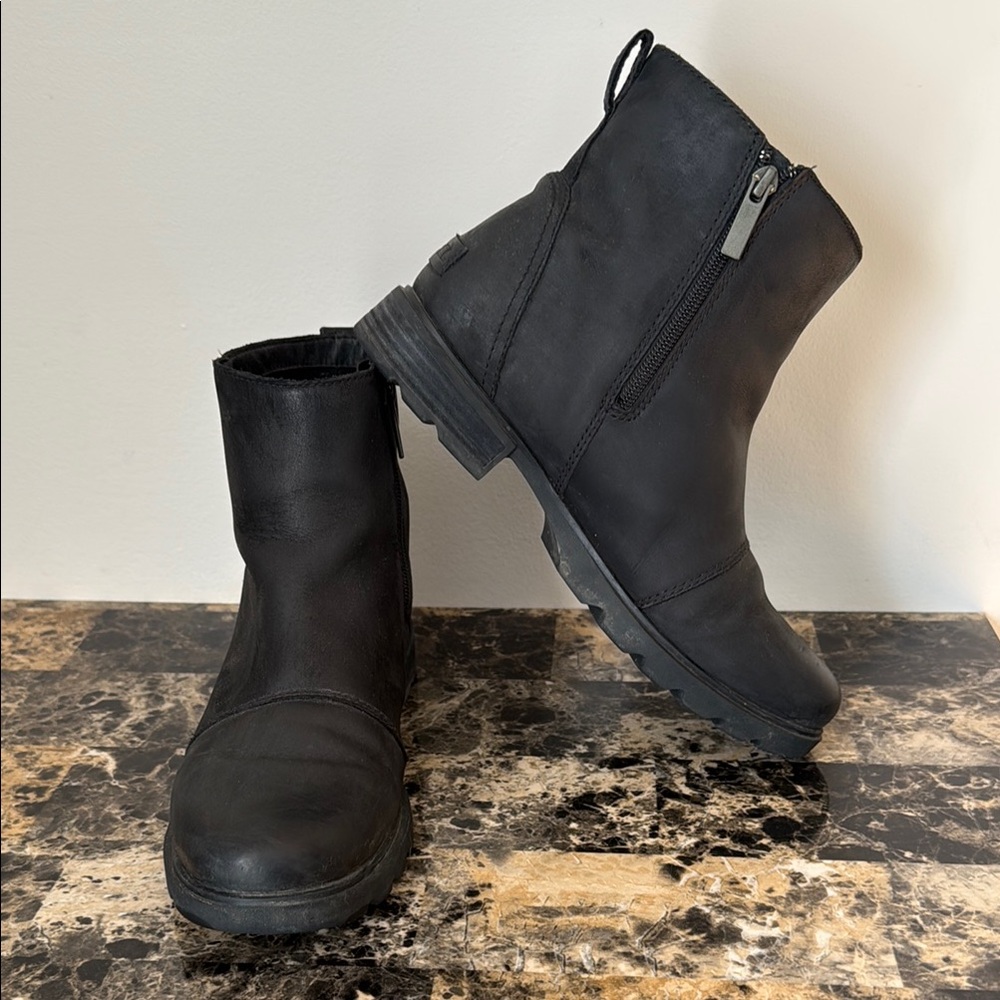 Sorel Black Ankle Boots